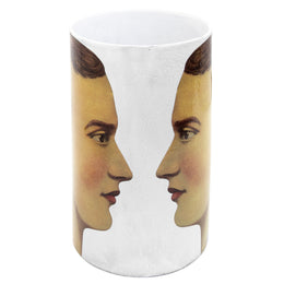 Large "The Vase has Two Faces" Tube Vase