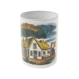 Vase with House Under Tree