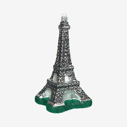 Silver Eiffel Tower Ornament