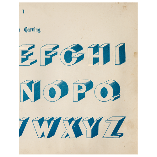 Egyptian for Carving (Modern Alphabets) (p 234)