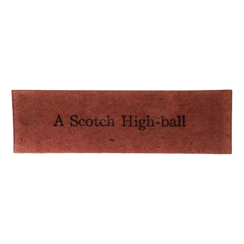 A Scotch High-Ball