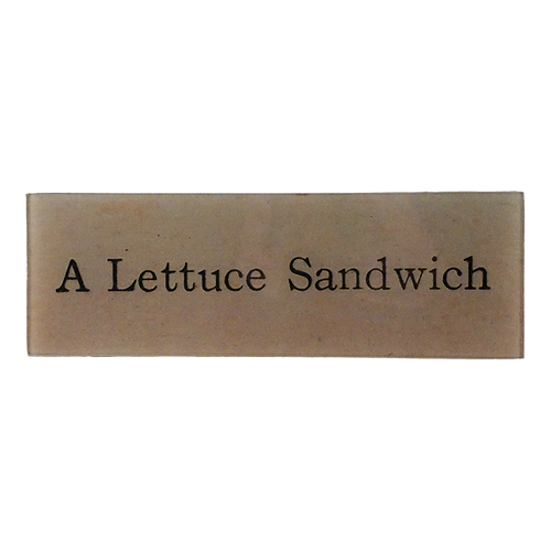 A Lettuce Sandwich