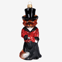 Lady Fox Hunting Ornament