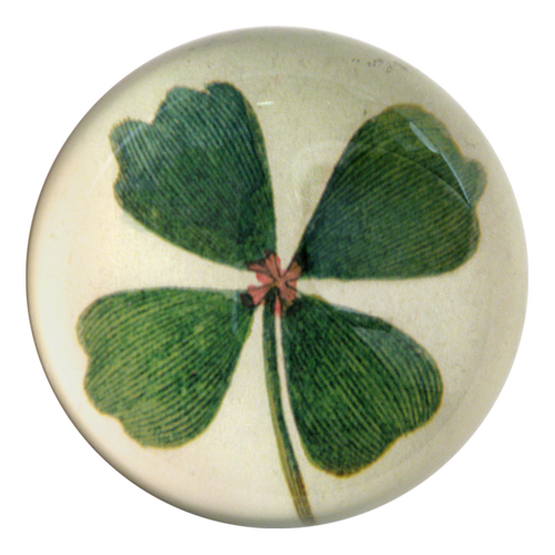 Clover handmade decoupage dome paperweight