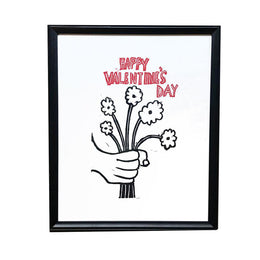 "Happy Valentine's Day" in Vintage Frame