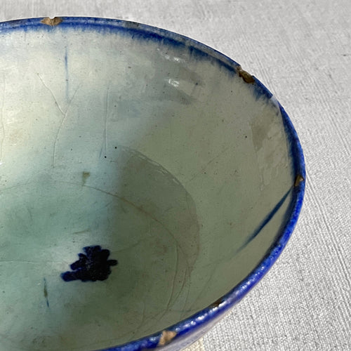 19th Century Blue & White Persian Footed Bowl (C)