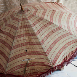 Early 20th Century Parasol Umbrella with Fringe