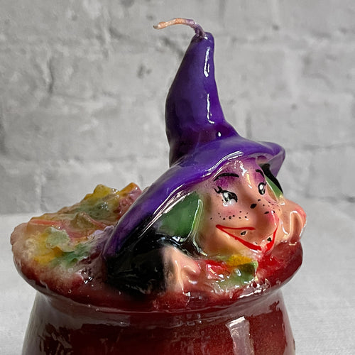 Witch in Pot Candle
