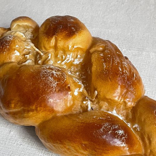 Pane Treccia Braided Challah Bread Loaf Candle