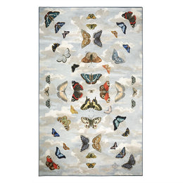 Mirrored Butterflies Sky Rug Designers Guild & John Derian Collaboration Rug