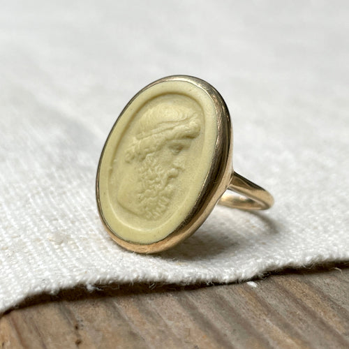 Gold Philosopher Ring in Maize