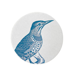 Set of 8 Letterpress Spotted Bird Coasters