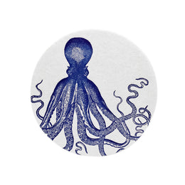 Set of 8 Letterpress Octopus Coasters