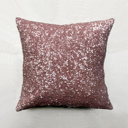 Addyson Silk Velvet Cushion in Old Rose