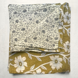 Big Flower Newly Printed Queen Bedcover