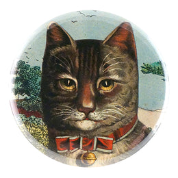 Country Cat Pocket Mirror, Magnet, Button Pin or Bottle Opener