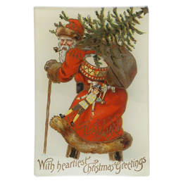 Santa with Tree (With Heartiest Christmas Greetings)