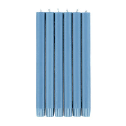 Set of 6 Candles in Medici Blue