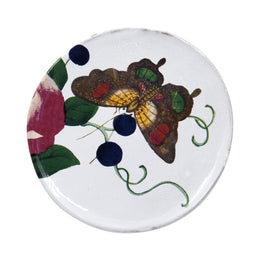 18th c Fan - Gentle Rose Plate