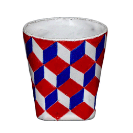 Tricolore Small Cube Goblet