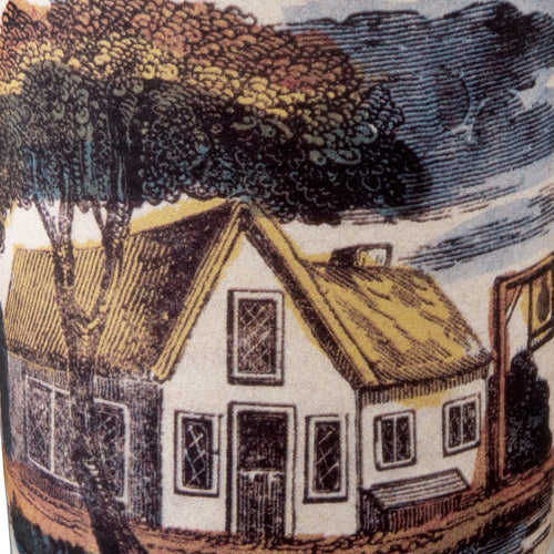 Vase with House Under Tree