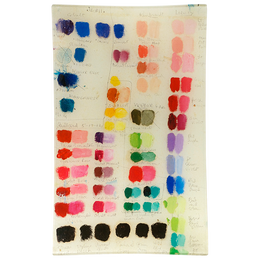 Mixed Tones (Painter's Studio) nine by fourteen inch wall tray handmade decoupage