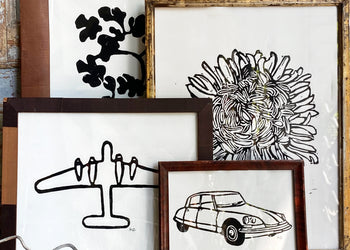 Hugo Guinness Ready to Ship Linocuts & Original Works