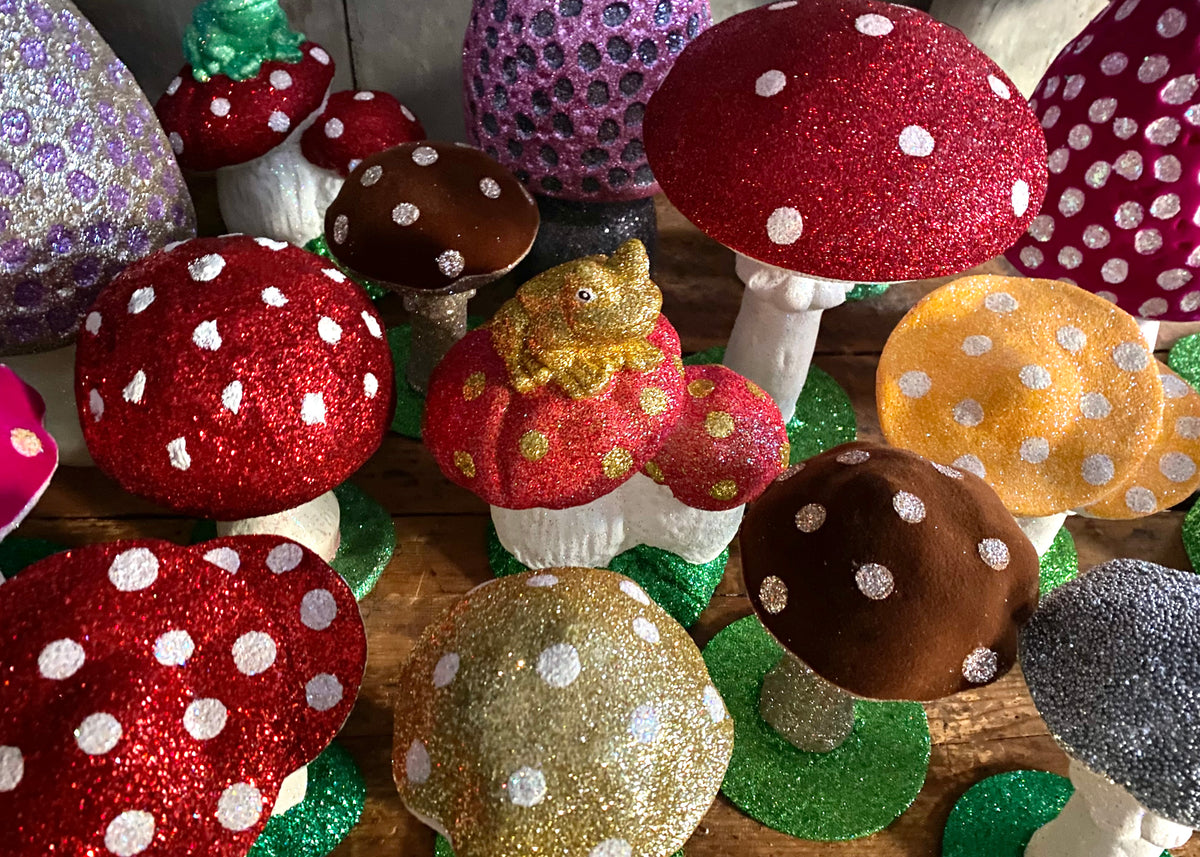 Glitter Mushrooms
