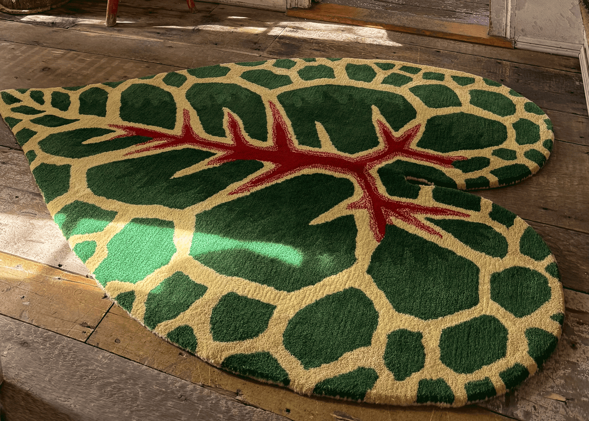 John Derian x Doing Goods Leaf Rugs
