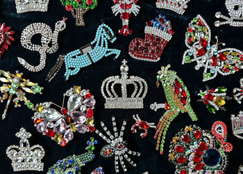 Handmade Crystal Brooches
