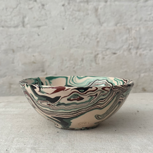 Marbled Footed Bowl in Riga (RG 025)