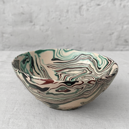 Marbled Footed Bowl in Riga (RG 025)