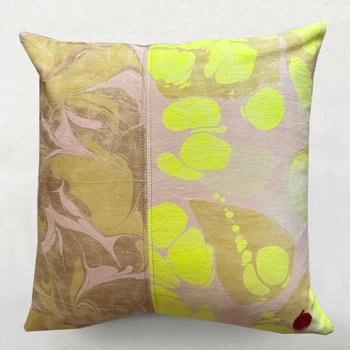 Hand Marbled One of a Kind Pillow No. MP602