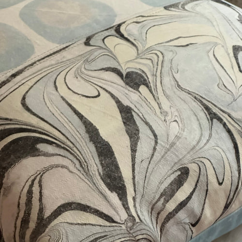 Hand Marbled One of a Kind Pillow No. MP603