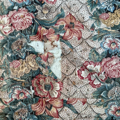 19th-century American Hand-Stitched Quilt