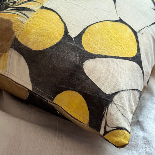 Hand Marbled One of a Kind Pillow No. MP606