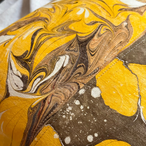 Hand Marbled One of a Kind Pillow No. MP607