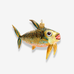 Yellow & Green Fish Ornament