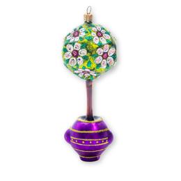 Plant In Purple Pot Ornament