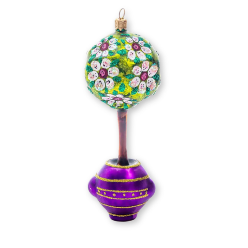 Plant In Purple Pot Ornament