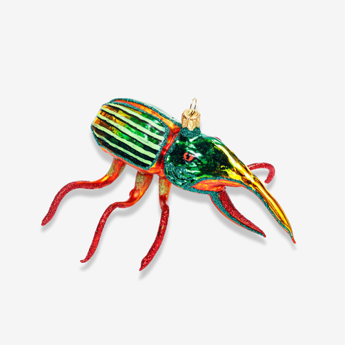 Orange & Green Bug Ornament
