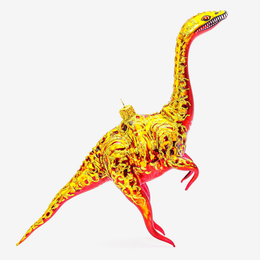 Yellow & Red Dinosaur Ornament