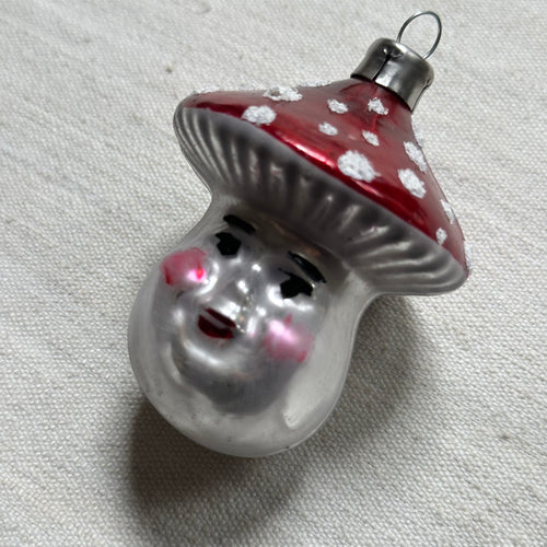 Nostalgic Mushroom with Face Ornament