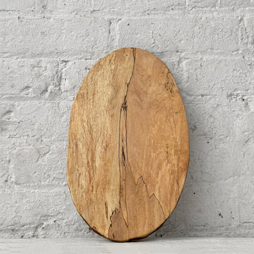 Spencer Peterman XS Spalted Maple Oval Serving Board (No. OV9)