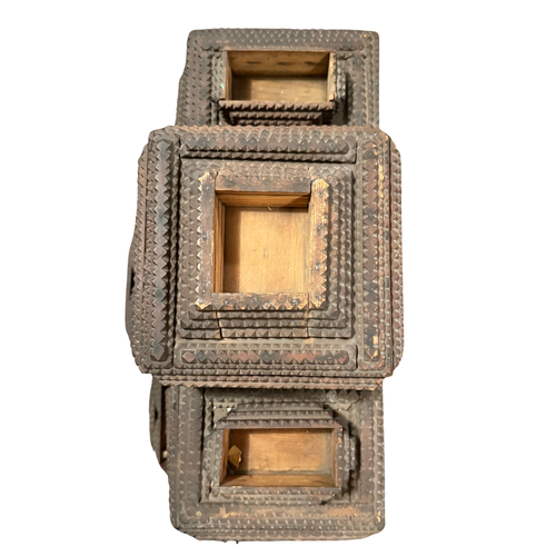 20th-century Tramp Art Cabinet