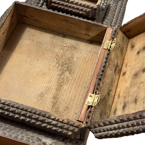 20th-century Tramp Art Cabinet