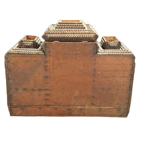 20th-century Tramp Art Cabinet