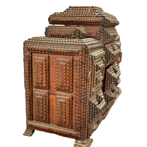 20th-century Tramp Art Cabinet