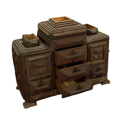 20th-century Tramp Art Cabinet