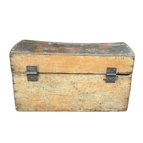 18th-century French Painted Trunk